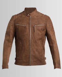 Billy J Snuff Brown LEATHER JACKET - Xlarge Snuff Brown