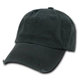 Decky Vintage Polo Cap- Black Adjustable