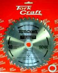 Tork Craft 190mm x 40t 30 20 16 Circular Saw Blade Contractor