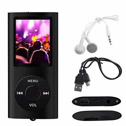 Kqiang 64GB MP3 MP4 Music Player Multifunctional Digital Lossless Sound Audio Voice Recorder Dictaphone Lcd Screen Black
