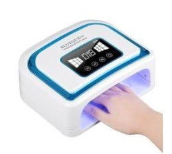 V10 Rechargeable 120W Nail Lamp Uv LED Light Cordless Gel Polish Dryer With Built-in Battery- Blue Or Gold