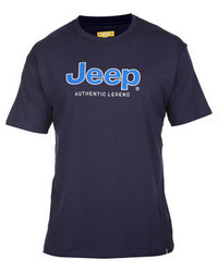 Jeep S S Applique Embroidery Tee in Navy