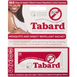 Tabard Mosquito & Insect Repellent Lotion Sachets 10S