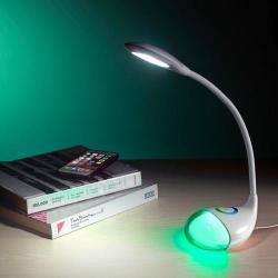 Q10 Ac 100-240V 5W LED 3-GRADE Dimmable Flexible Desk Lamp With Colorful Touch Light