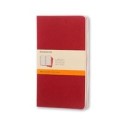 Moleskine Ruled Cahier Journal Pack 70GSM 13X21CM 40 Sheets Pack Of 3 Cranberry Red