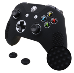 2 In 1 Studded Anti-slip Silicone Cover For Xbox One Controller With 2 Thumbsticks Caps 4 Colours