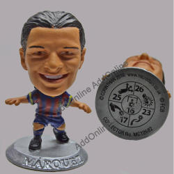 No.4 Marquez Soccer Figurine In Fc Barcelona Jersey. Collector No Mc12682