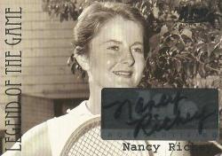 Nancy Richey - Ace Authentic "legends Of The Game" 2011 - Genuine "autograph" Card