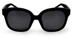 Somuchsun Low Nose Bridge Sunglasses Harley 8806 Black Matte Polarized Black