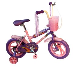 PEERLESS 12" Bmx Bike With Training Wheels - Mauve & Pink