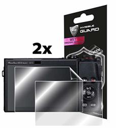 Ipg For Canon Powershot G5X Mark II Digital Camera 2 Units Screen Protector Skin Lifetime Replacement Warranty Invisible Protective HD Clear Guard - Smooth bubble
