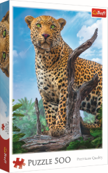 Leopard On A Tree 500 Piece Puzzle