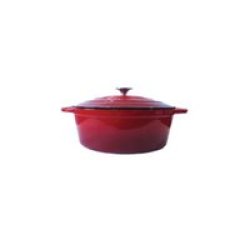 Oval Casserole 3L Red