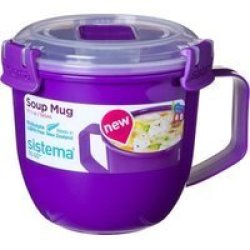 Sistema Small Soup Mug To Go 565ML - Purple