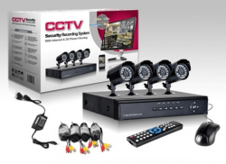 Cctv 4channel Dvr Kit With 900tvl Only Dome Cameras Nightvision Cameras Support 3g And Phone Viewing