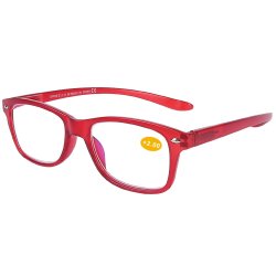 Reading Glasses Magnet With Pouch Matt Red 2.00