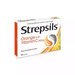 Strepsils Lozenges 24'S Assorted - Orange With Vitamin C