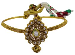 Gold Tone Armlet Indian Women Wedding Party Ethnic Upper Arm Bracelet Jewelry IMOJ-ARM27B