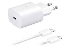 25W Fast Charging Wall Charger With Type C To Type C Cable