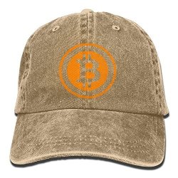Bitcoin Logo 2017 Cotton Adjustable Cowboy Cap Baseball Cap For Adult