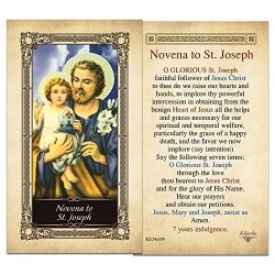 Novena To St. Joseph Laminated Holy Card - Pack Of 10