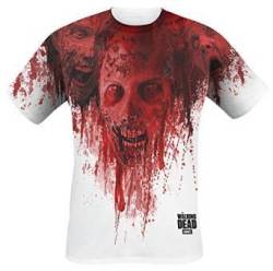The Walking Dead - Walkers In Face Stain Full Printed Unisex T-Shirt XL