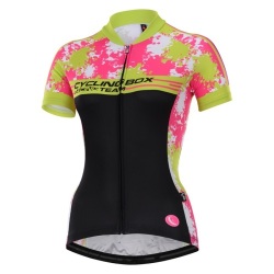 Women's Cycling Box Abstract Paint Cycling Jersey.