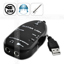 Usb Electric Guitar Connector "amped Pro G266" - Guitar-to-usb Interface For Pc + Mac