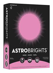 24 lb Pulsar Pink 500 Sheets 8-1/2 x 11 Inches Astrobrights Copy Paper 