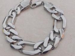 3.5mm Wide High Class Silver Electroplated Bracelet Chain Free Import