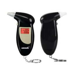 Fervour Breathalyzer Alcohol Tester With Lcd Display - Black