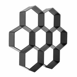 Agyvvt Hexagon Shape Plastic Mold Cement Paving Brick Diy Gardening Stone Bricks Walk Pavement Concrete Moulds Garden Tools