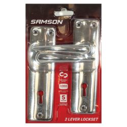 Samson Lockset Key 2 Lever Sabs - Chrome Plated - Mica Online
