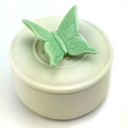 Pamper Hamper Butterfly Trinket Box - White