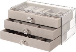 Luxury Acrylic 3 Drawer Jewellery Box