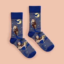 Having A Hoot Owl Socks His & Hers Sizes - UK 4 - 7