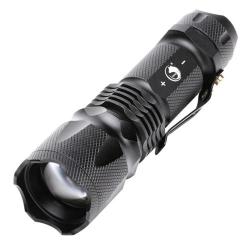 U'king ZQ-X1125 600LM Q5 LED 3-MODES IPX4 Waterproof Zooming Rechargeable Flashlight White Light ...