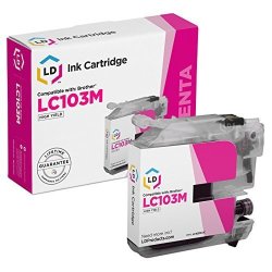 Ld Brother Compatible LC103M High Yield Magenta Ink Cartridge For The Mfc J245 J285DW J450DW J470DW J475DW J650DW J6520DW J6720DW J6920DW J870DW J875DW And