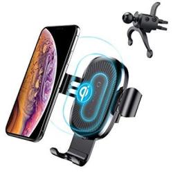 Wireless Car Charger Mount Baseus Air Vent Gravity Phone Holder 10W Charging For Samsung Galaxy S9 S8 S7 And 5W Charging For Iphone X 8 8 Plus
