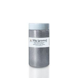 Silver Brew Glitter Cocktail Beverage Glitter - 50G