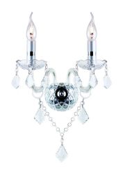 Bright Star Lighting Crystal Wall Bracket With Hanging Crystals