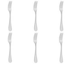 6 Piece Table Fork Renaissance Stainless Steel