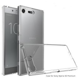 Scratchproof Tpu + Acrylic Protective Case For Sony Xperia Xz Premium Transparent