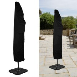 Waterproof Umbrella Parasol Dust Cover Zipper Protection For Outdoor Yard Garden Camping Hiking
