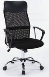 IC3 Mesh High Back Chair With Vegan Leather Accents