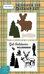 Carta Bella Paper Company Outdoor Wilderness Die & Stamp Set