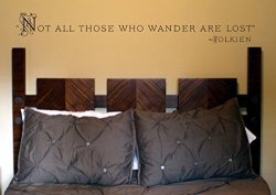 J.r.r. Tolkien Lord Of The Rings Quote "not All Those Who Wander Are Lost" Vinyl Wall Decal Sticker