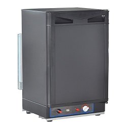 SMAD Ac dc lpg Compact Refrigerator Propane Gas Rv Fridge 1.4 Cu. Ft Black