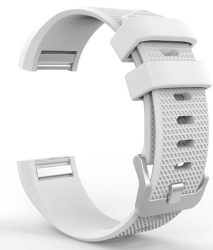 Classic Replacement Band For Fitbit Charge 2- White Size: Med large