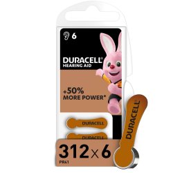 Duracell Hearing Aid Batteries 312 6s